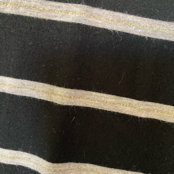 Soma luxuriously soft Large night shirt loungewear long sleeve metallic striped - Picture 6 of 8